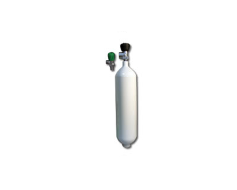 Bombola di ossigeno in acciaio, 0,95l, 110 bar, Altri accessori